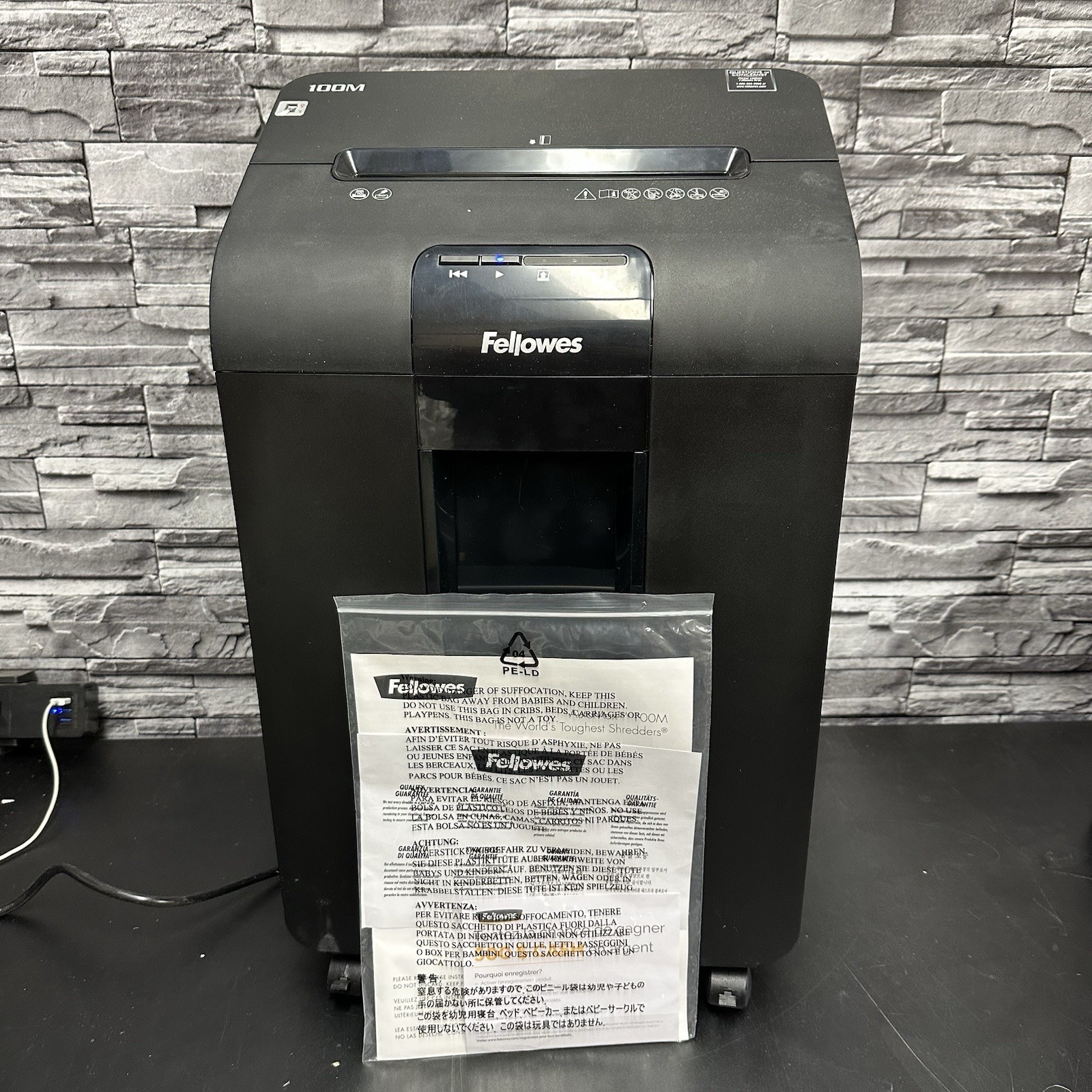 Fellowes Automax Auto Feed Micro-Cut Shredder, 100 Auto/10 Manual Sheet Capacity