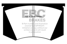 Ebc For 64-66 Ac Cobra 7.0 Yellowstuff Front Brake Pads Dp4223r