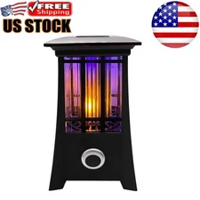 Patio Lantern Bug Zapper Pest Control Led Flame Effect Photo Sensor 1 Pack 600 V