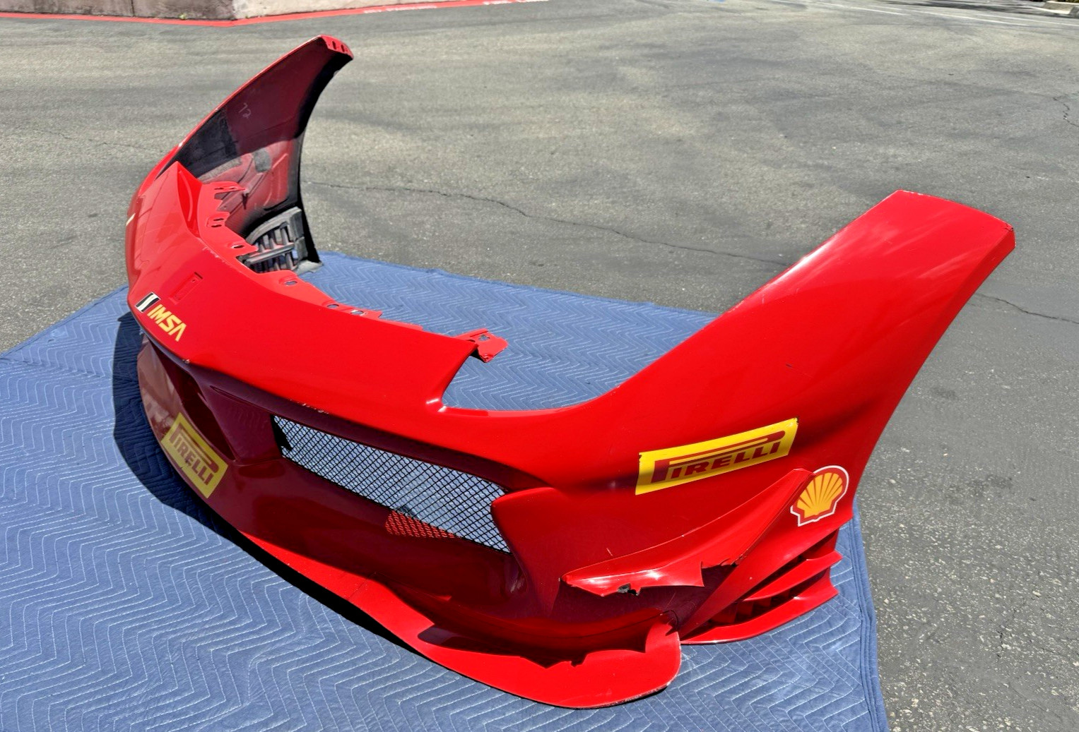 2017 Ferrari 488 Challenge Carbon Fiber CF Front Bumper Cover Race Aero OEM SD