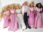 Barbie Wedding Party 1980s Lot 6 Dolls Ken Midge Skipper Bridgesmaids Vintage