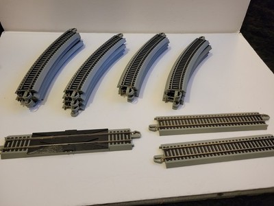 19 Bachmann E-Z- Track Grey Bed Straight & Curved Sections, Retailer/power