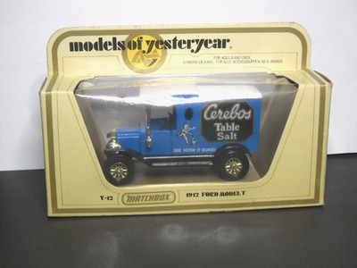 Matchbox Yesteryear Ford Model T, Cerebos Table Salt Van, Weihnachtsgeschenk Spielzeugauto