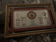 Vintage Manchester United Wall European Mirror