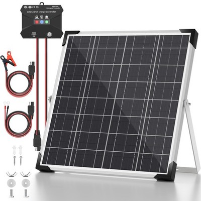 20W 12V Solarpanel Set, Monokristallines Solarbatterie Erhaltungsladegerät