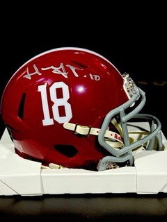 Henry To’oto’o Signed Mini Helmet Alabama Crimson Tide Fanatics Certified