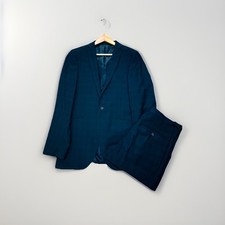 AR RED Austin Reed Nick Hart Suit 38L 32L Slim Fit Navy Wool Spencer Hart Style