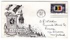 #914 Belgium 1943 FDC Overrun Nations - to New Zealand Lowry Aristocrats