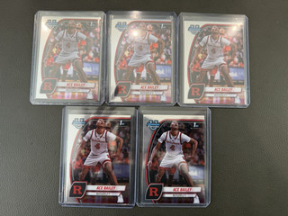 (Lot of 5) 2025 Bowman U Chrome Basketball ACE BAILEY #1 Ist Bowman Base
