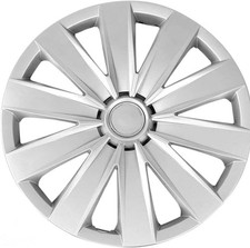 Radkappen 14 15 16 Zoll Radzierblenden 4er Set Schwarz Silber VERSANDKOSTENFREI