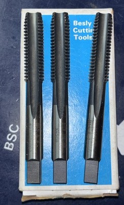 (3) BESLY M14 X 2 PLUG TAP  ISO HS D7 4FL RH USA M14-2 Thread Cutting Tap   3pcs