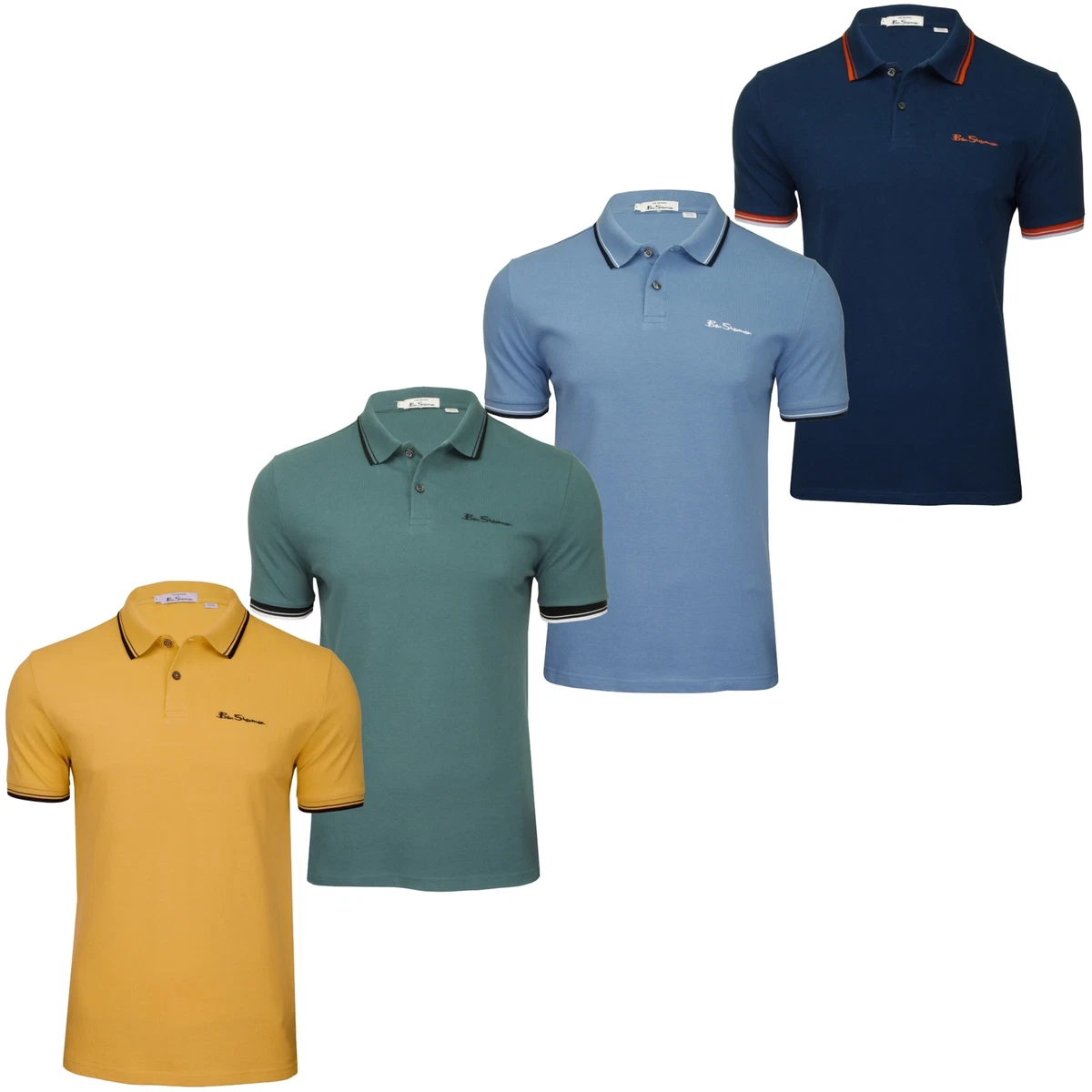 CHEMISE HOMME BEN SHERMAN MANCHES COURTES COTON TAILLE L TRÈS
