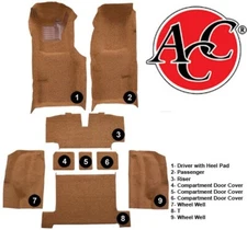 US MADE 1969 - 1975 Corvette Carpet Set Complete CUTPILE Original Factory Colors