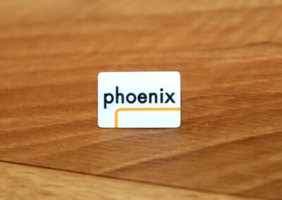 Phoenix Fernsehnetzwerk Television channel Logo Rare Promo Anstecker / Pin