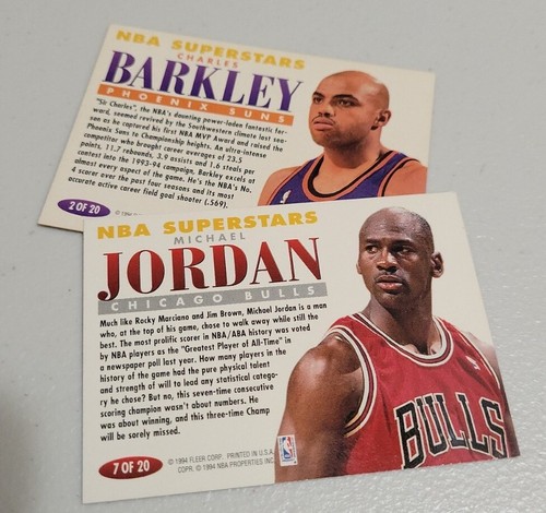1993-1994 FLEER BASKETBALL NBA SUPERSTARS 16 CARDS LOT - Picture 10 of 10