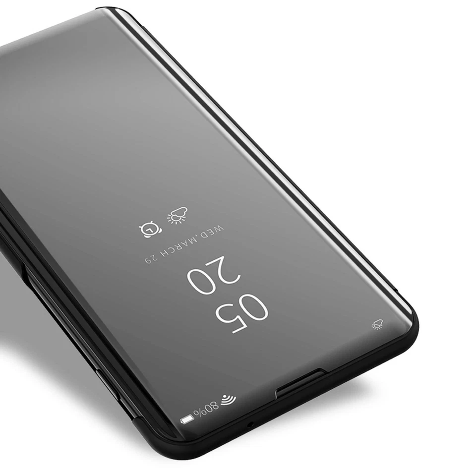 Handy Hülle für Samsung Galaxy Clear View Case Flip Cover Schutz Hülle Tasche - Bild 4 von 4