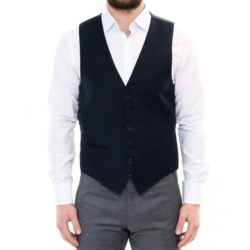 Gilet Panciotto Uomo Blu Elegante Classico Smanicato Per Abito S M L XL XXL  | eBay