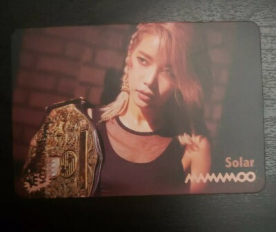 Mamamoo Reality in BLACK Solar only YES! Mag. Official Photocard (unofficial)