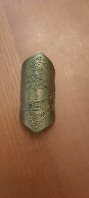 FRIEZE COAT OF ARMS CYCLES ROBUR PADUA BRASS ERA VINTAGE BADGE EMBLEM バッジ