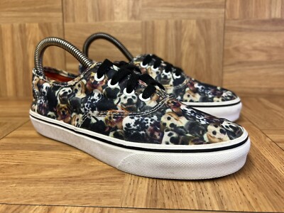 RARE  VANS ASPCA Dogs Doggies Authentic Print Puppies Sz 5.5 Men's Pugs Labs