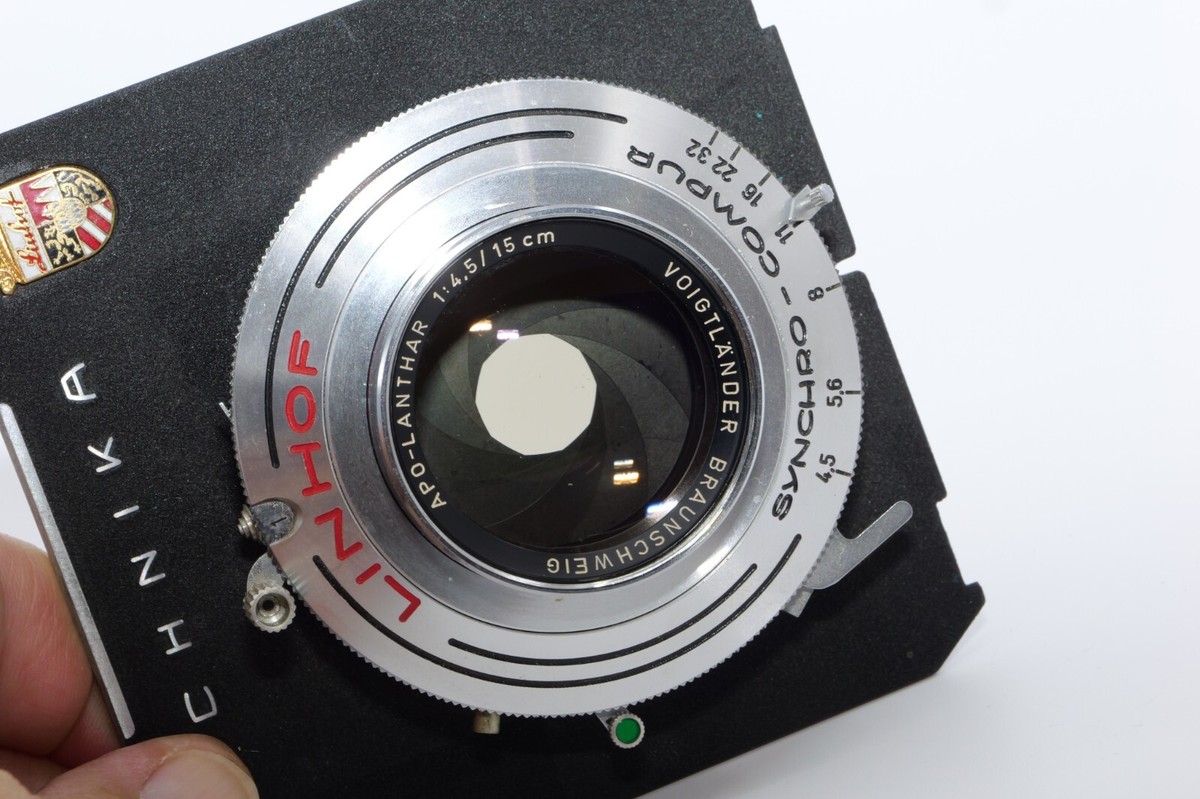 VOIGTLANDERフォクトレンダー APO-LANTHAR 15cm 4.5 Voigtlander Linhof APO-Lanthar 15cm f/4.5 lens in Synchro