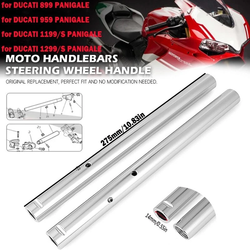 Tubo de guidão com clipe para DUCATI PANIGALE 899 959 1199 1299 - Imagem 2 de 4
