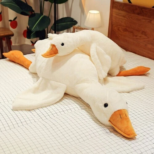 130cm Giant White Goose Stuffed Animal Kids Plush Toy Girlfriend's birthday Gift - Picture 1 of 13