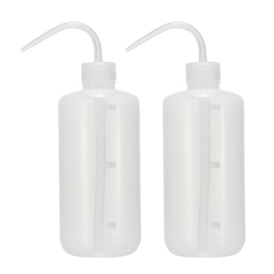 2PCS Clear Lab Safety Squirt Squeeze Bottle 500ml US Stock