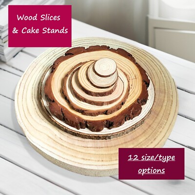 Rustikale Holzscheibe Tischsets Holz Scheibe Kuchen Ständer Untersetzer Umarmung Handwerk Holz Zubehör