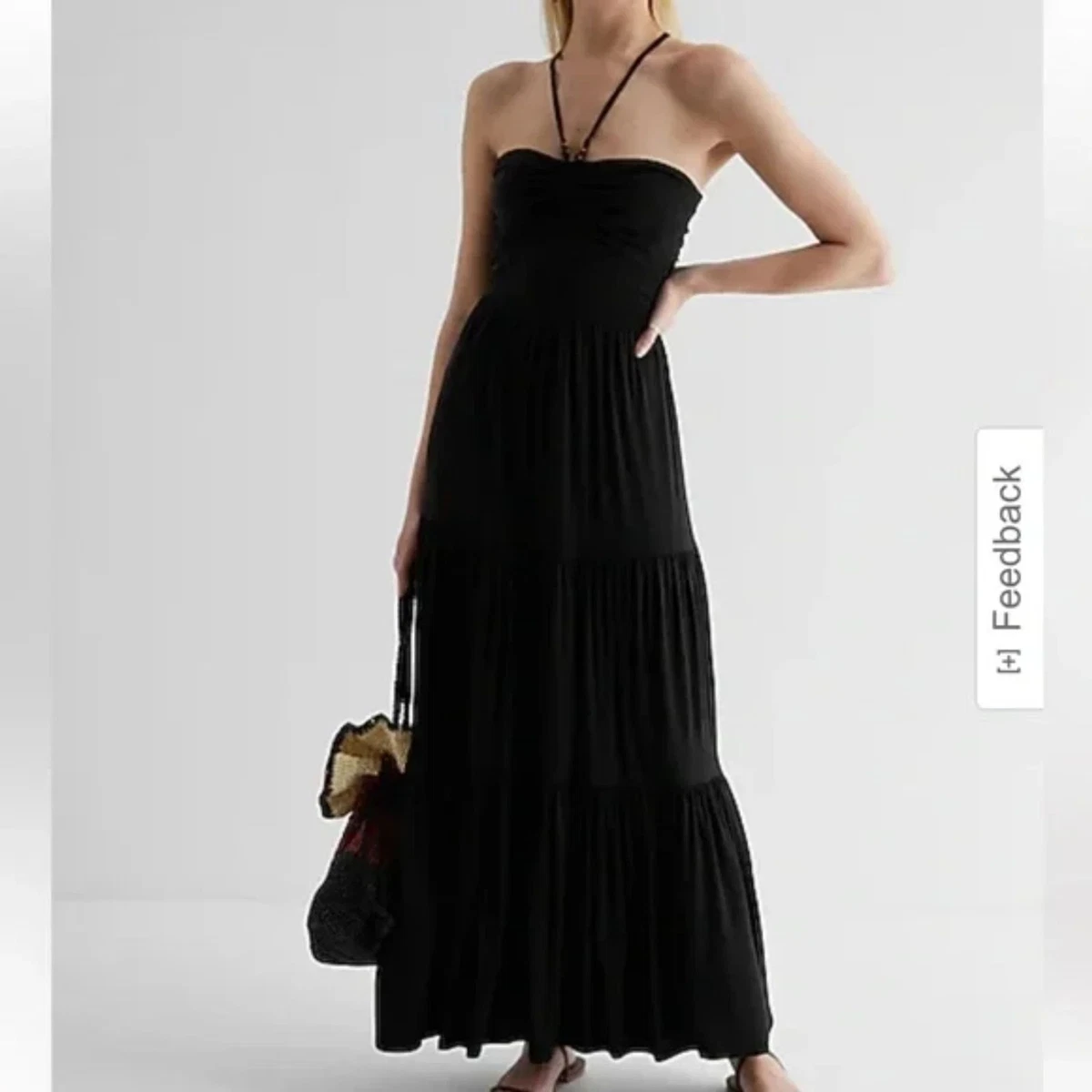 Express black maxi dress cheap