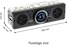 Single 1 Din Bluetooth 12V Car Radio Stereo Head Unit Speakers MP3 Player USB/TF