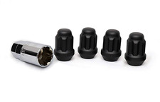 1/2"-20 White Knight 40400SMBT bloqueo de rueda negro mate, paquete de 4