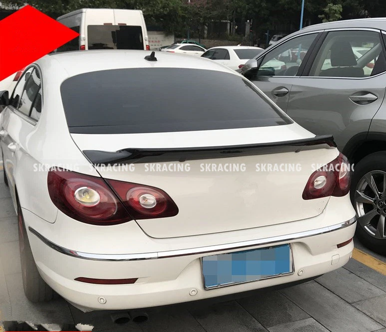 Para 2008-2018 VW Volkswagen CC Type R brilho preto porta-malas traseiro spoiler lábio kit de carroceria - Imagem 4 de 4