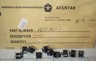Chrysler Jeep Dodge ALPS Infinity Radio 8x8 Momentary Contact 5-Pin Switch 10-PK