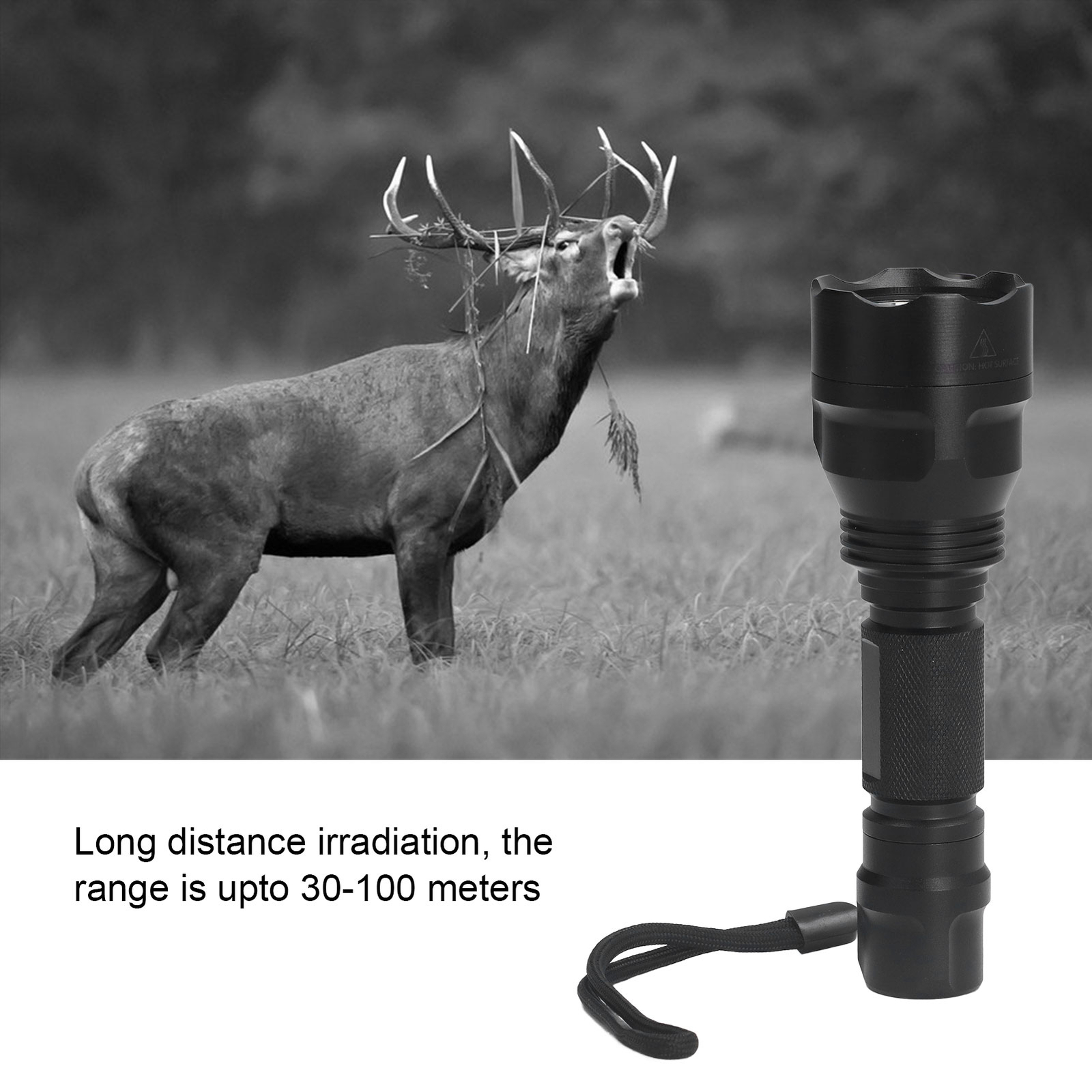 850nm IR Night Vision Flashlight Aluminum Alloy Fill Light Infrared