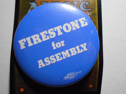 2-1/4" Firestone California Assembly cello pinback button