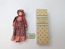 Russ Months to Remember Porcelain Collection 9-inch Doll NOVEMBER With Box & Tag