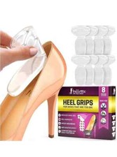 Ballotte Silicone Heel Protector, Heel Grips/Heel Pads for Shoes Natural .8 Pack