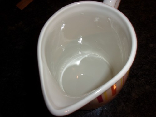 MID CENTURY STYLE LARGE CERAMIC PITCHER - 8.5 inches tall - CLASSY - ELEGANT/NEW - Picture 4 of 6