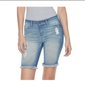 destructed bermuda shorts