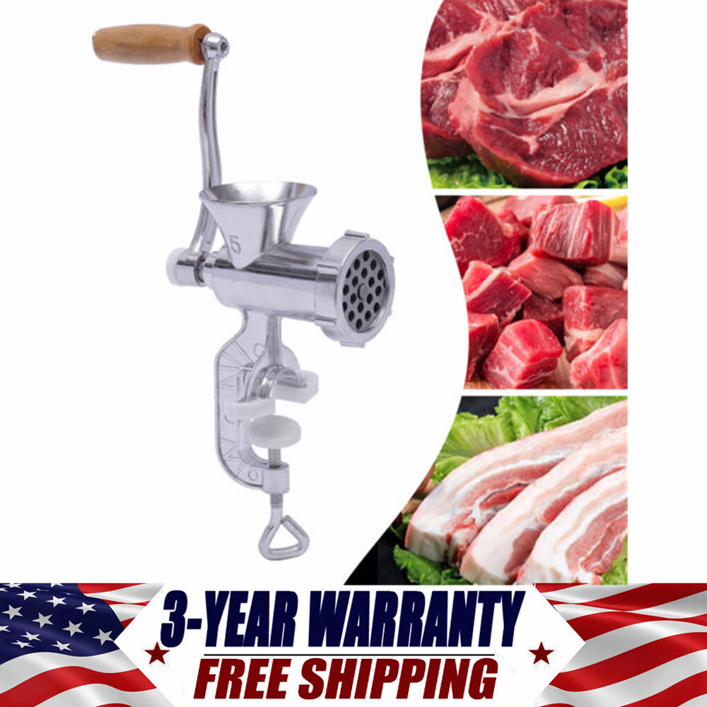 Heavy Duty Manual Meat Grinder Mincer Sausage Filler Sauce Maker Machine