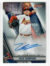 ZACK THOMPSON 2019 Bowman's Best Baseball AUTO ROOKIE RC B19-ZT CARDINALS