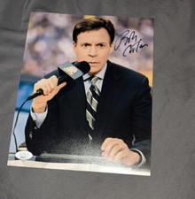 HALL OF FAME SPORTS BROADCASTER BOB COSTAS SIGNED 8X10 PHOTO WITH JSA