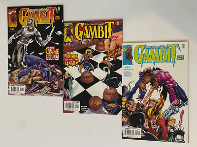 Gambit #17-19 ''Assassination Game'' Full Set #1-3 (Marvel 2000) Bullseye Deadpool