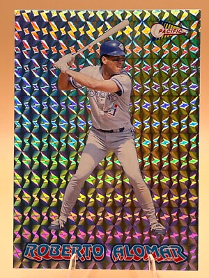 1993 Pacific Spanish Prism Roberto Alomar AI Grade: NM-MT #7 Blue Jays Free Ship