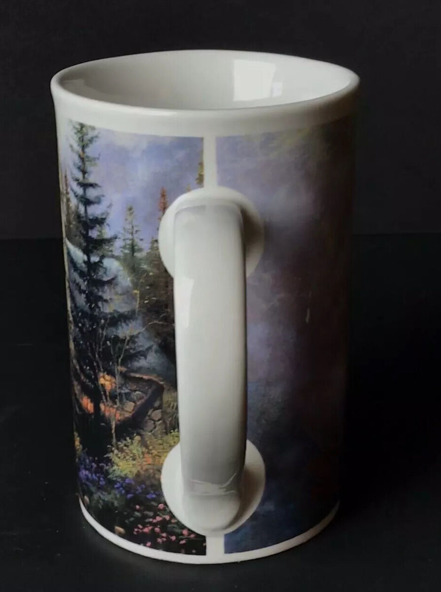 2004 Thomas Kinkade Stone Cottage Coffee Tea Mug Painter of 2004 Thomas Kinkade Stone Cottage Coffee Tea Mug Painter of