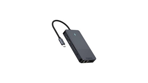 Rapoo UCM-2004 8-w-1 USB-C Wieloportowy adapter HDMI LAN USB-A 3.0 microSD v1.0 - Zdjęcie 2 z 5