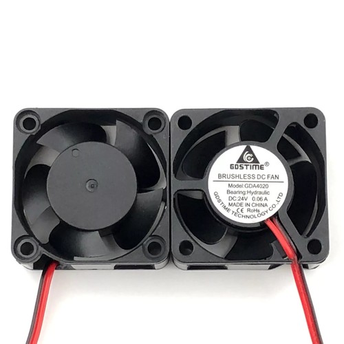 24V 40mm X 20mm New Case Fan DC Computer Cooling 2pin Sleeve Brg 4020 A32 - Afbeelding 4 van 6