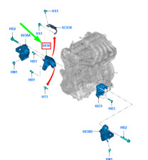 Support moteur Ford RANGER