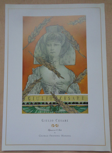 Giulio Cesare George Frideric Handel Opera 3 Acts Classic Music Theatre Poster